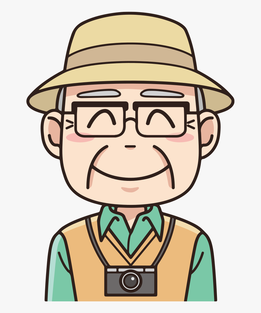 Tourist - 高齢 男性 イラスト, Transparent Clipart