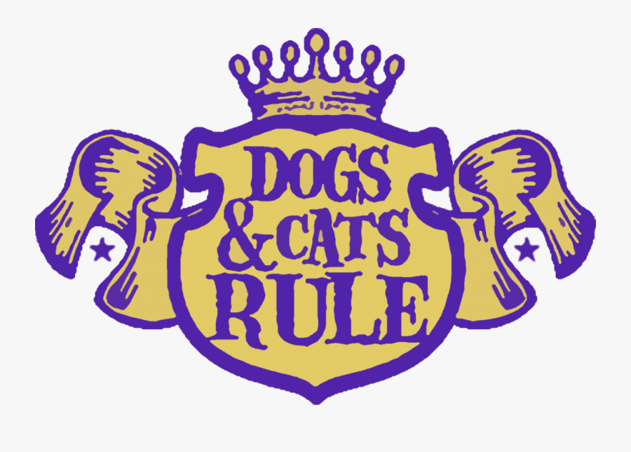 Dogs And Cats Rule Logo, Transparent Clipart