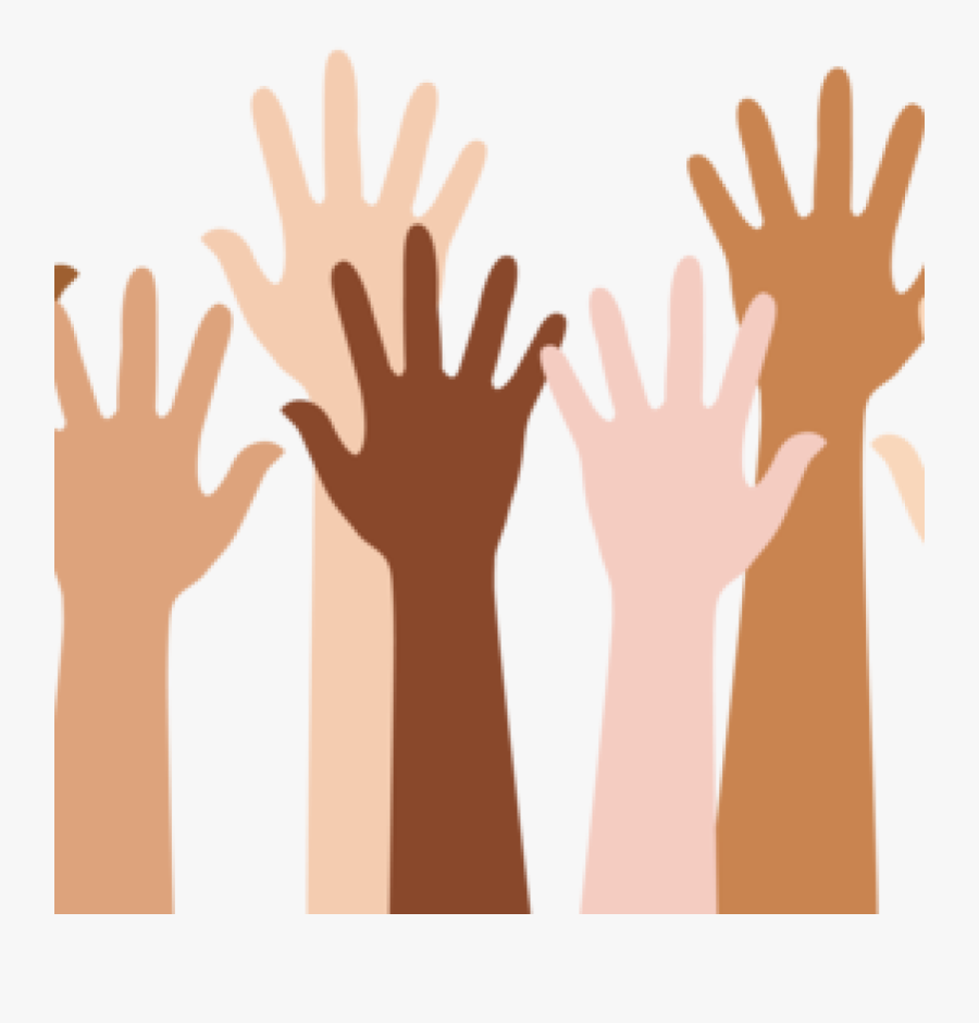 Youth Clipart Diverse Group Person - Transparent Raised Hand Png, Transparent Clipart