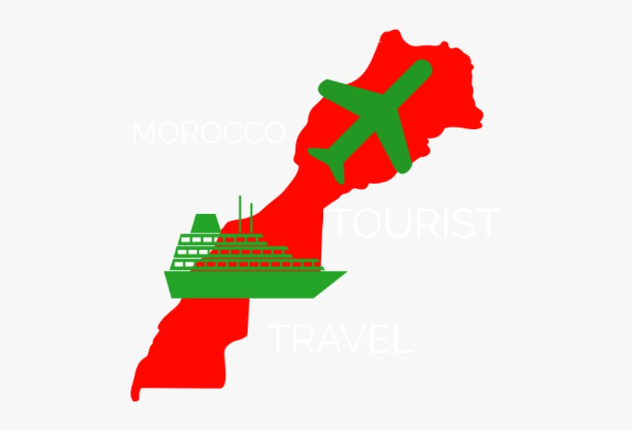 Morocco Tourist Travel - Morocco Map With No Words, Transparent Clipart