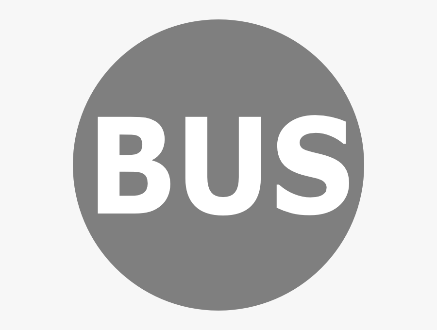 Bus Logo Grau Svg Clip Arts - Circle, Transparent Clipart