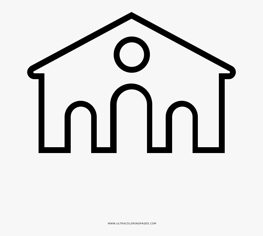 Train Station Coloring Page, Transparent Clipart