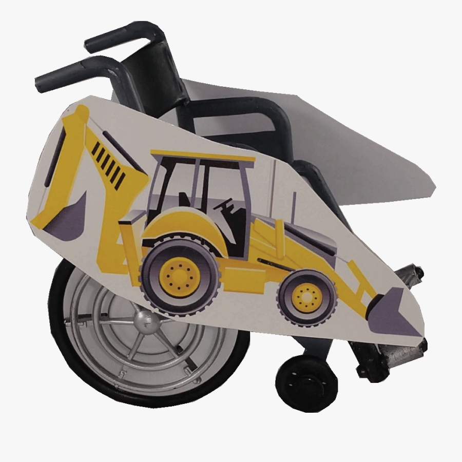 Backhoe 2 Wheelchair Costume Child"s Clipart , Png - Bulldozer, Transparent Clipart