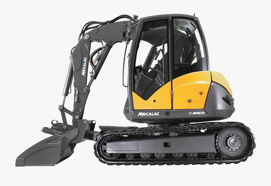 Backhoe Clipart Construction Equipment - Mecalac 8 Mcr, Transparent Clipart