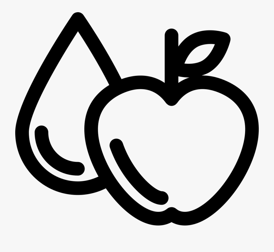 Clip Art Computer Icons Apple Droplet Portable Network - Apple And Water Icon, Transparent Clipart