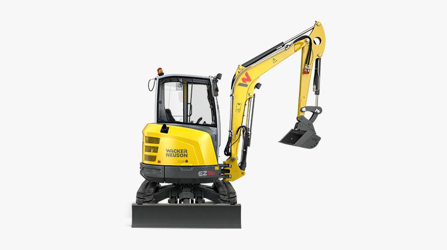 Wacker Neuson Ez36 Zero Tail Compact Excavator - Wacker Neuson Ez36 2018, Transparent Clipart