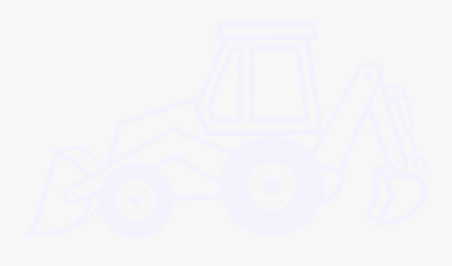 Backhoe Cartoon, Transparent Clipart