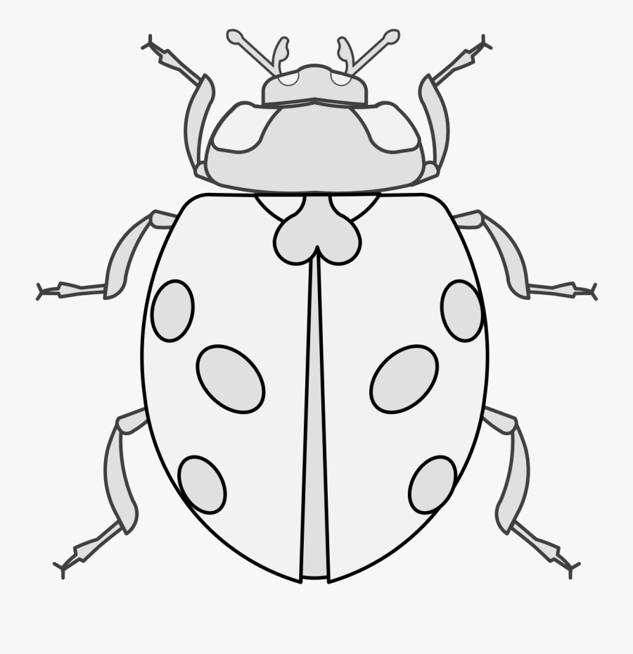 Ladybug Traceable, Transparent Clipart