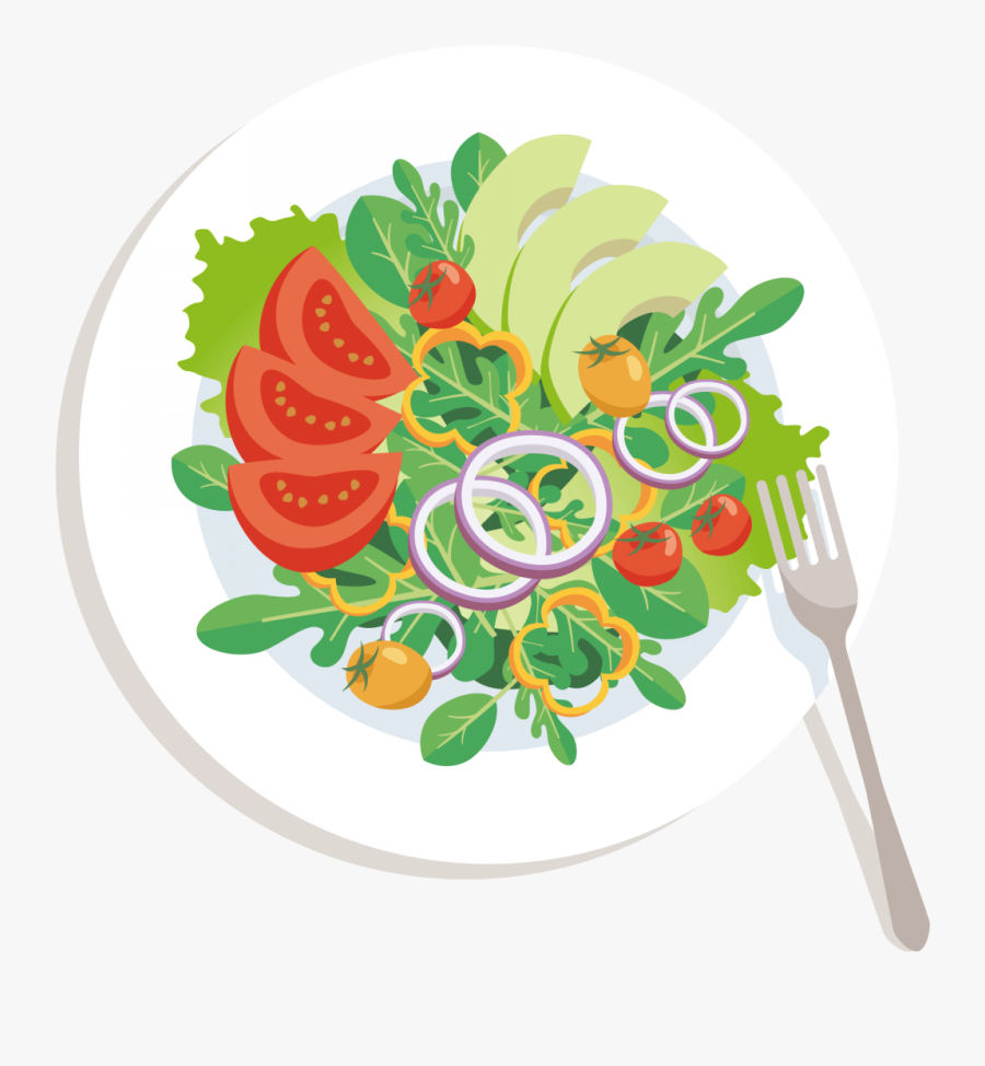 Nutrition Facts That Should Be Common Sense - Plate Of Salad Clipart Png, Transparent Clipart