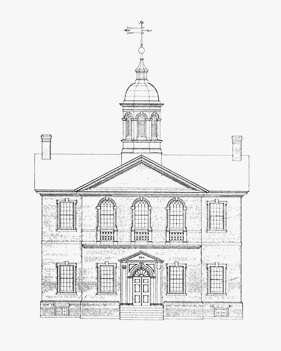 Boston Drawing Chapel - Continental Congress Carpenters Hall Drawing, Transparent Clipart