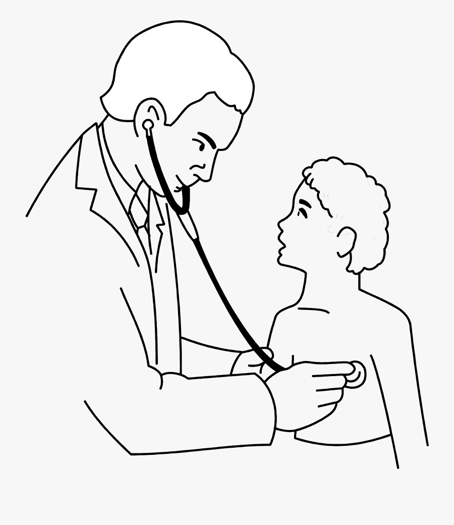 Amusing Black And White - Doctor Black And White, Transparent Clipart