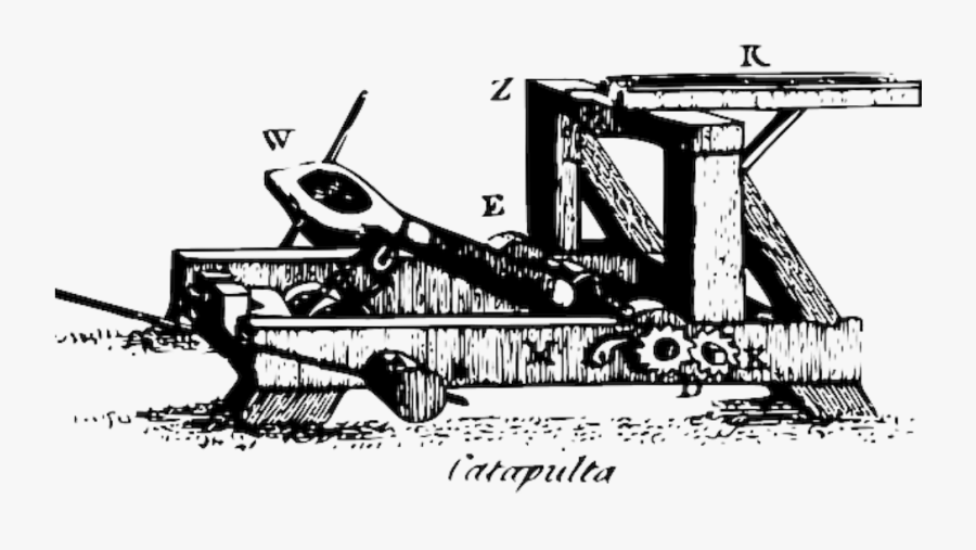 Medieval Catapult, Transparent Clipart