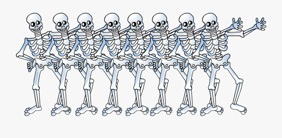 Day Of The Dead Skeletons - Cartoon, Transparent Clipart