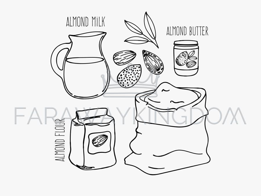 Almond Flour Clipart, Transparent Clipart