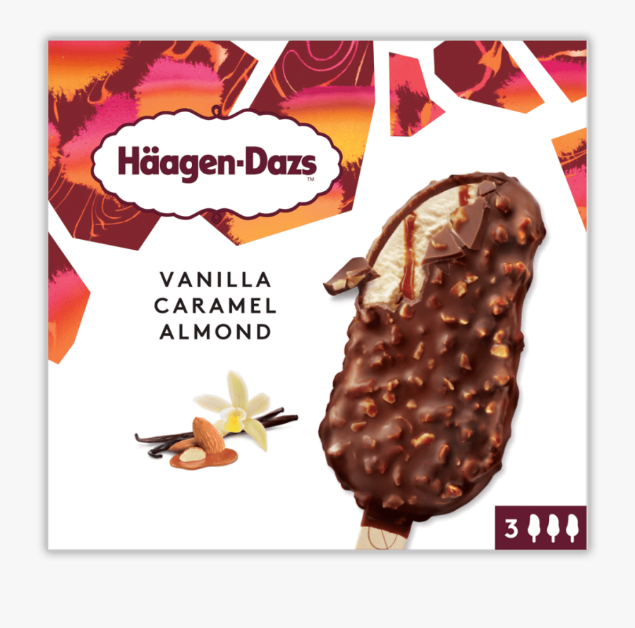Vanilla Caramel Almond Stickbar Multipack Shn France - Haagen Dazs, Transparent Clipart