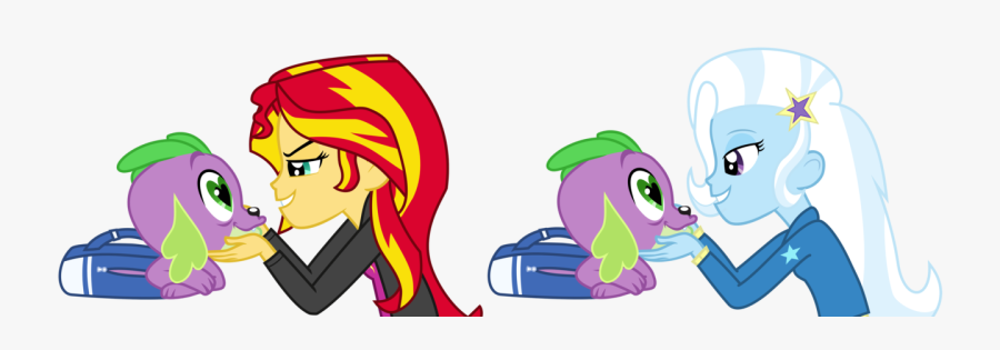 Spike Gets All Equestria Girl, Transparent Clipart