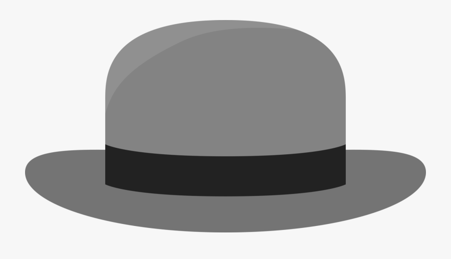 Hat,fedora,headgear - Grey Hat Png, Transparent Clipart