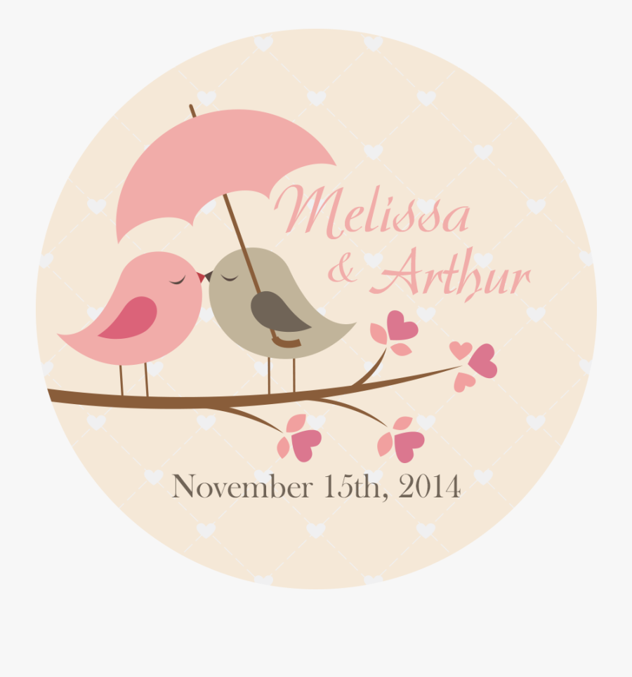 Wedding Love Birds, Transparent Clipart