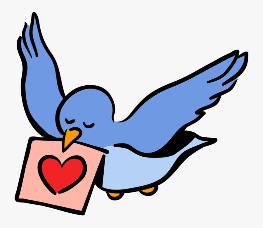 Vector Illustration Of Love Bird And Valentine"s Day, Transparent Clipart