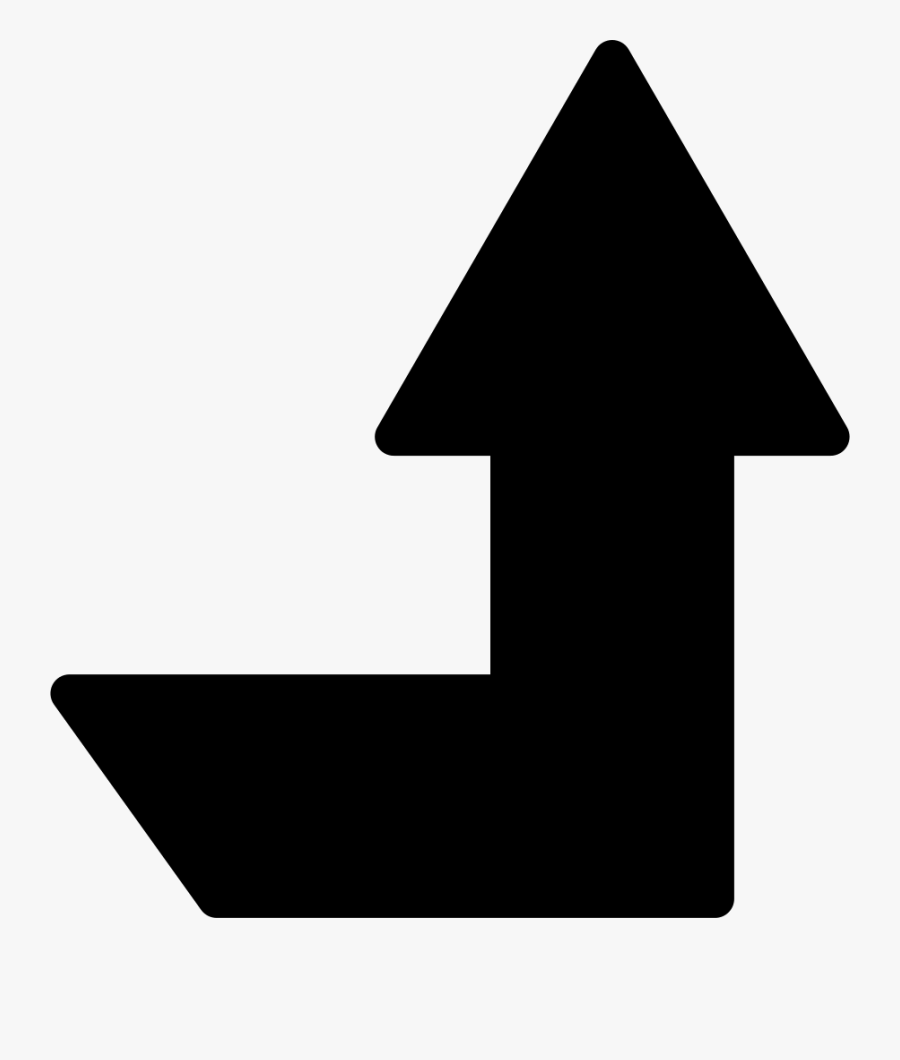 Up Arrow Angle, Transparent Clipart