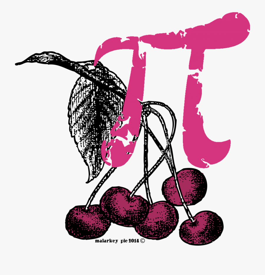 Retro Woodcut Illustraiton - Pi Day, Transparent Clipart