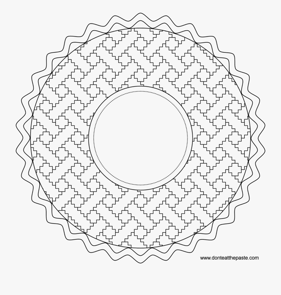 Pi Day Coloring Pages - Top View Pie Coloring Page, Transparent Clipart