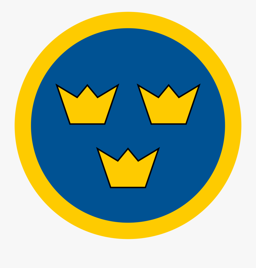 Swedish Air Force Roundel, Transparent Clipart