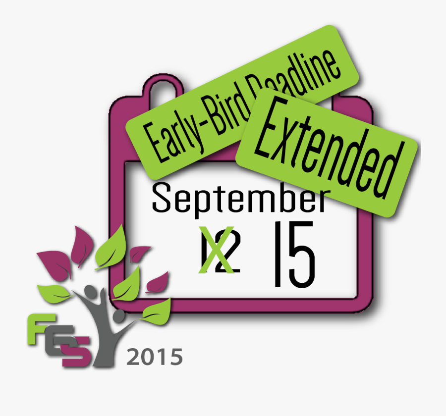 Fgs 2015 Early-bird Deadline Extended - Graphic Design, Transparent Clipart