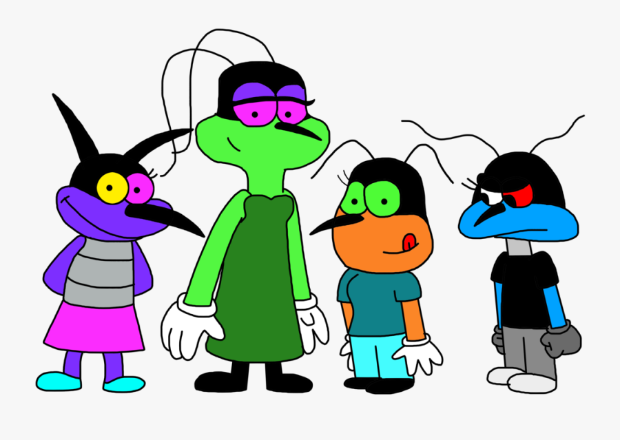 Cockroaches Sisters By Marcospower1996 - Oggy And The Cockroaches Cockroaches Sister, Transparent Clipart