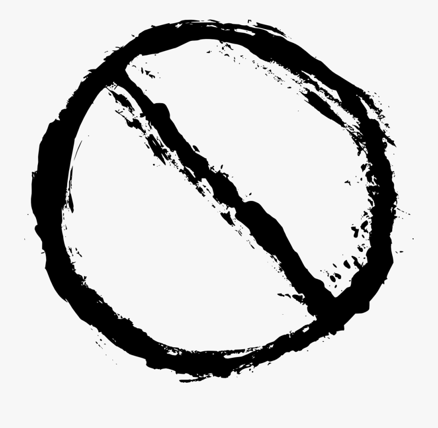No Sign Png - Grunge No Sign, Transparent Clipart
