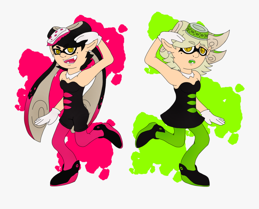 Splatoon Squid Sisters By Lizzietheratcicle Splatoon - Cartoon, Transparent Clipart