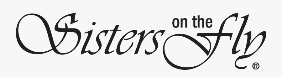 Sisters On The Fly Logo - Calligraphy, Transparent Clipart