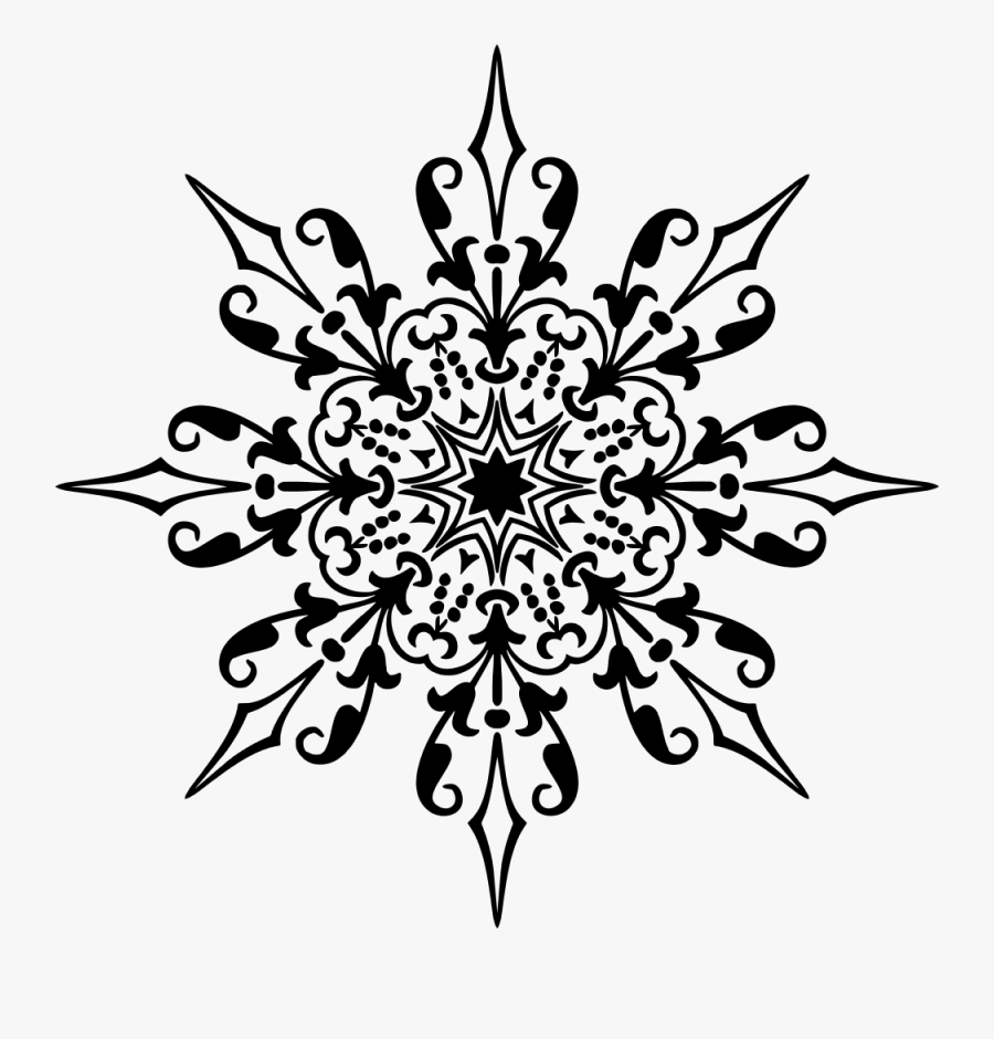 Ornament With Octagonal Symmetry - Badik Bugis Png, Transparent Clipart