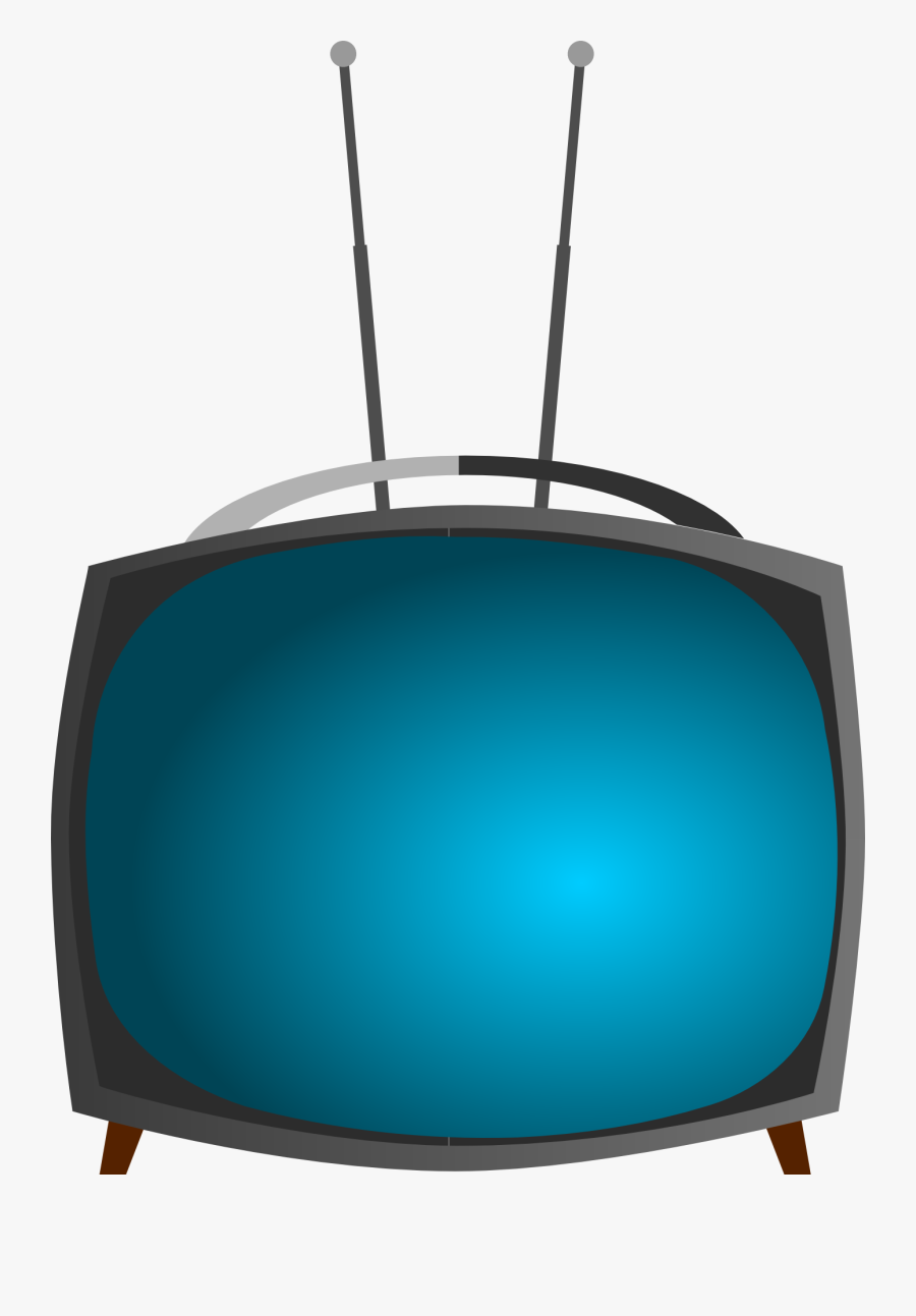 Blue Retro Tv Png, Transparent Clipart