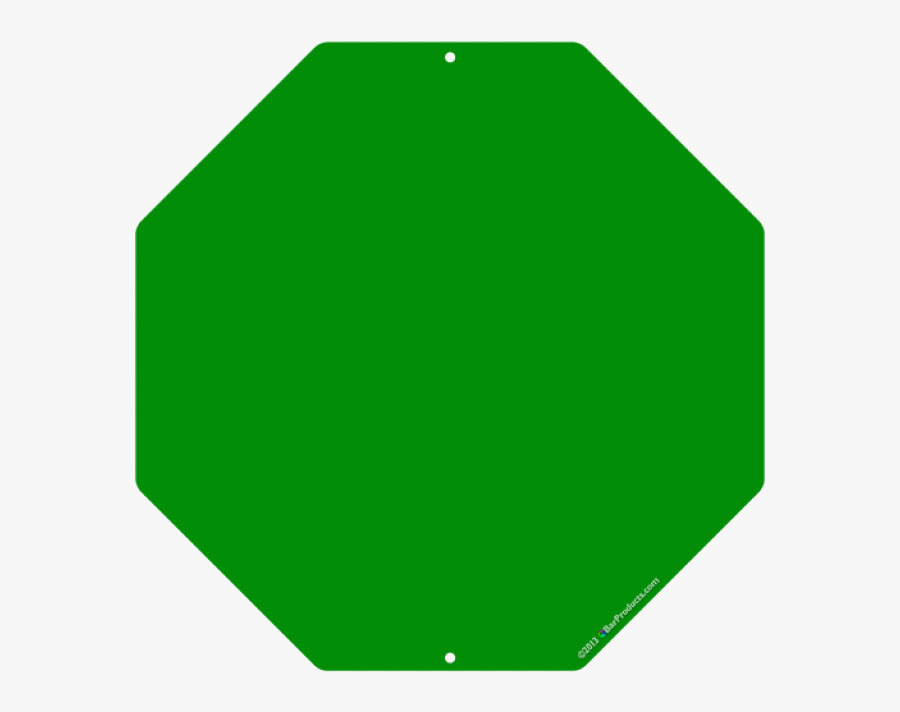Octagon Custom Bar Sign - Punkt Grün, Transparent Clipart