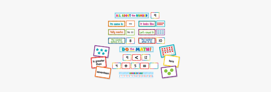 Numbers Counting More Pocket Chart Cards, Transparent Clipart