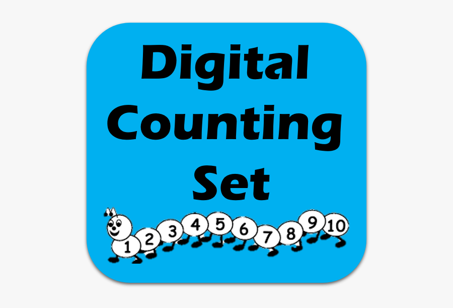 Digital Counting Set, Transparent Clipart