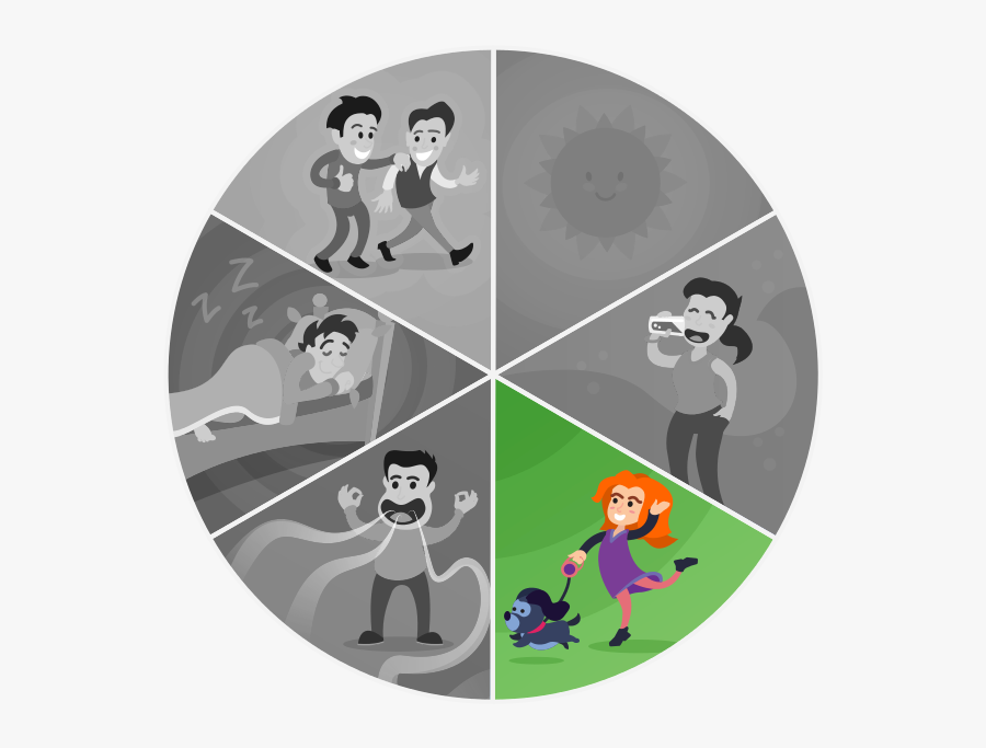 Exercise Is One Of Mental Care Actions - Cartoon, Transparent Clipart