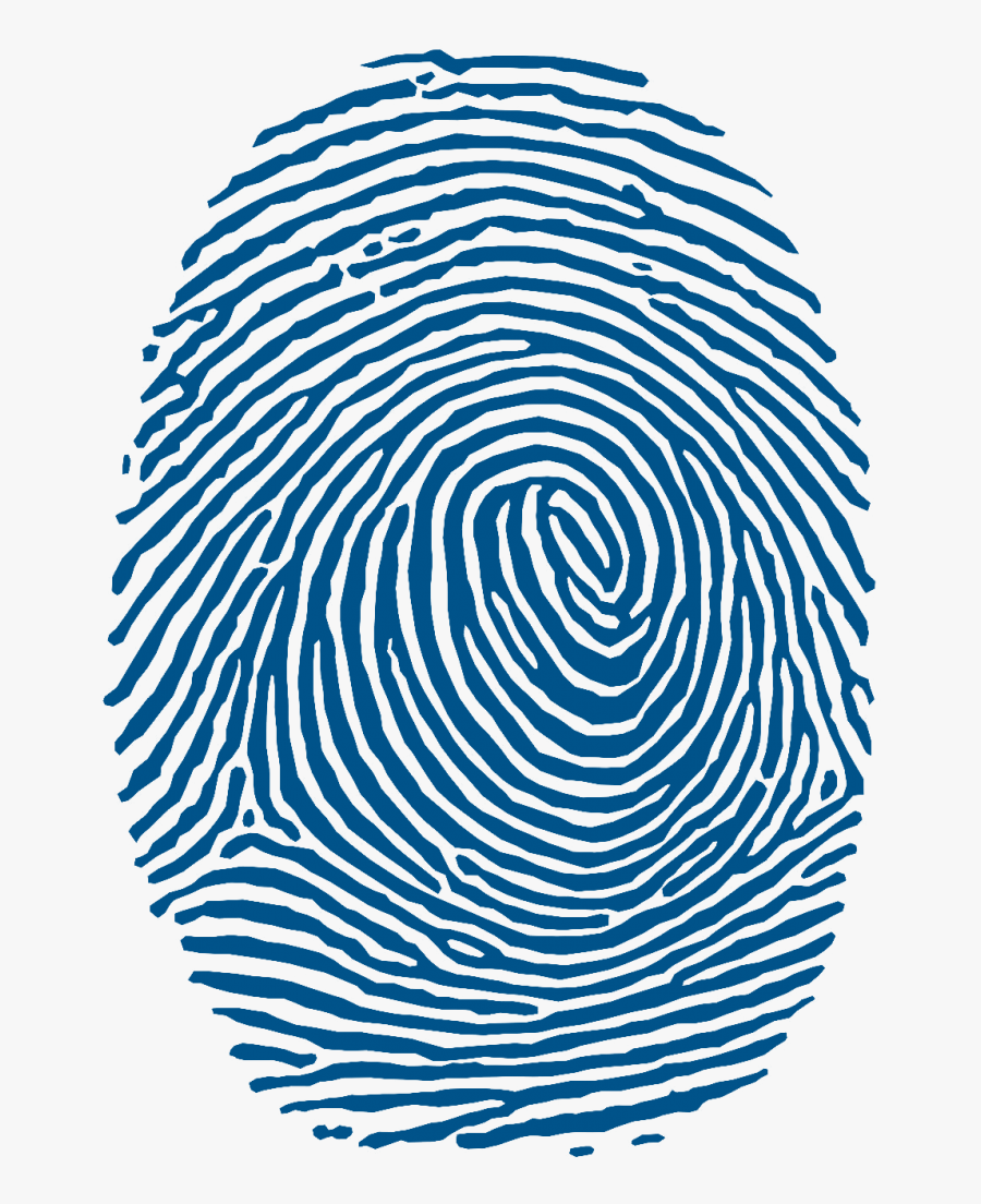 Fingerprint Lightblue - Transparent Background Fingerprint Png, Transparent Clipart