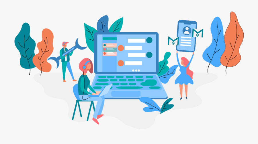 Live Chat Answering Services By Helplama - Software Support, Transparent Clipart