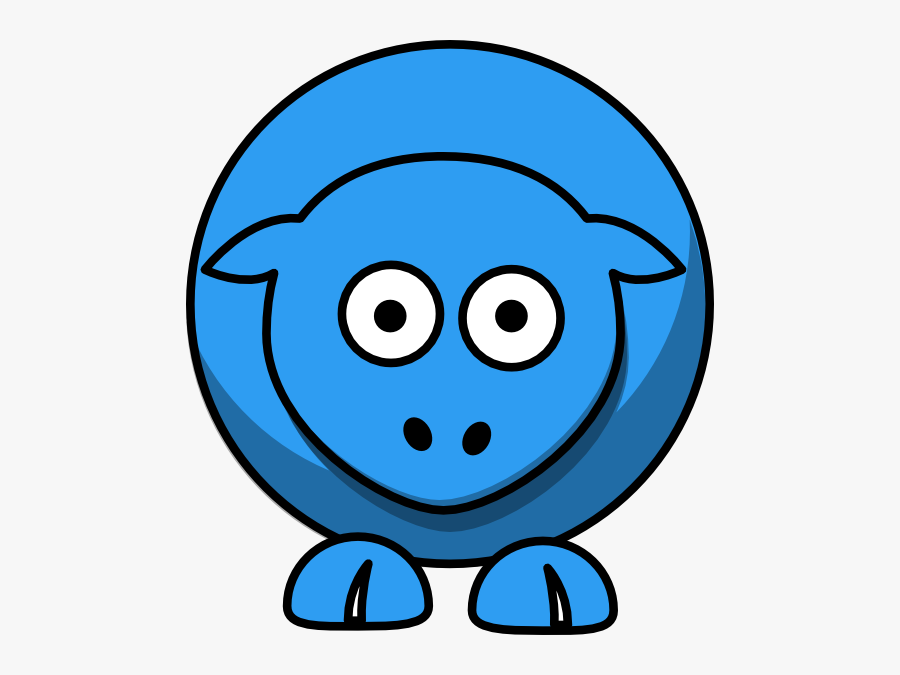 Sheep Cartoon Blue 2e9df2ff Svg Clip Arts - Animated Goat, Transparent Clipart