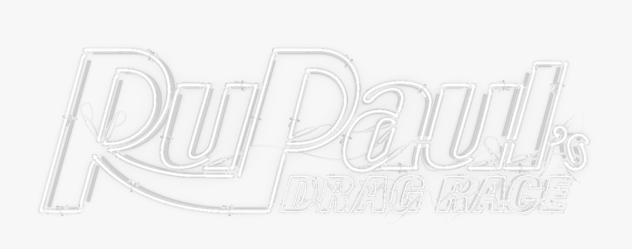 Rupaul's Drag Race Logo White Png, Transparent Clipart