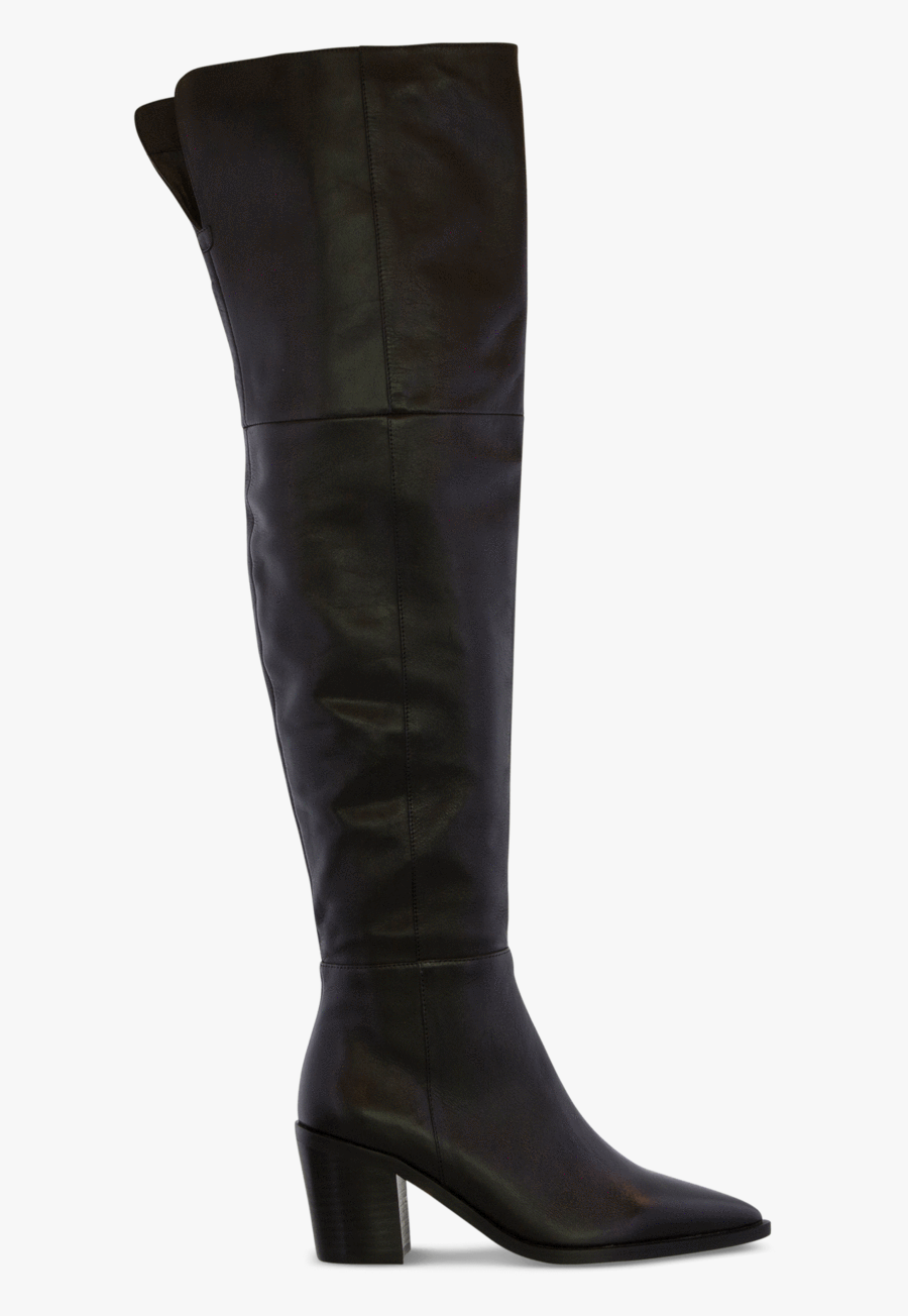 Stefani Black Como Default - Boot, Transparent Clipart