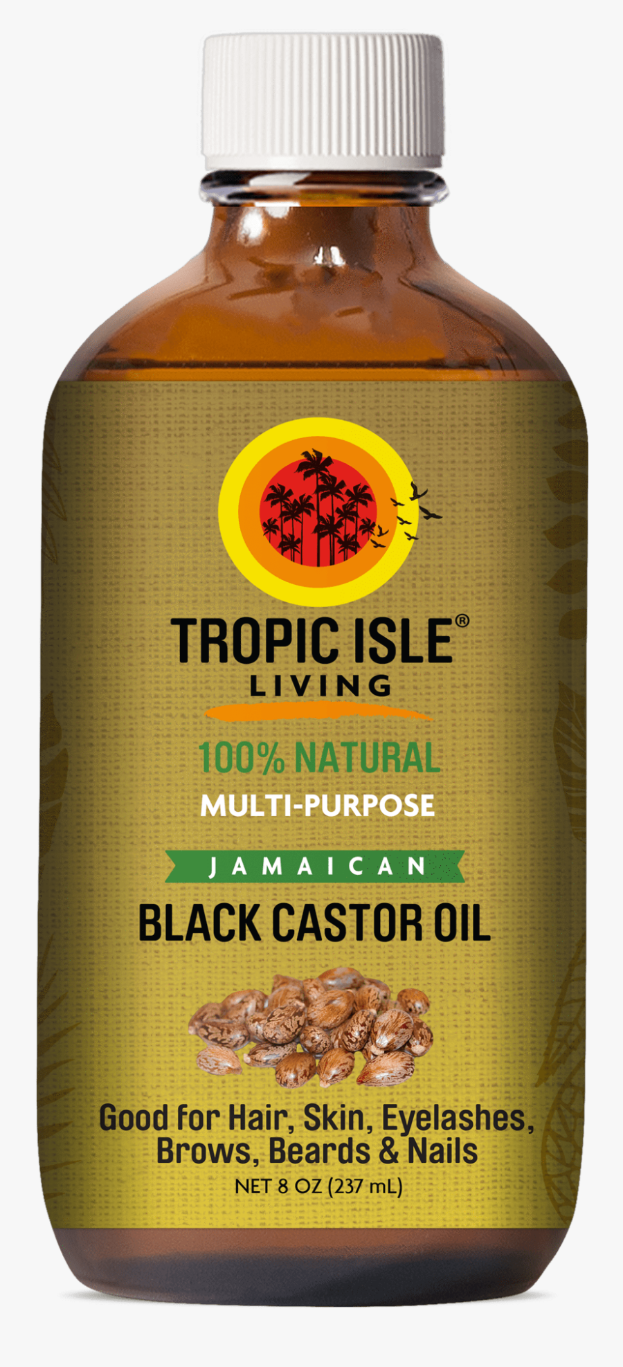 Tropic Isle Living Jamaican Black Castor Oil, Transparent Clipart