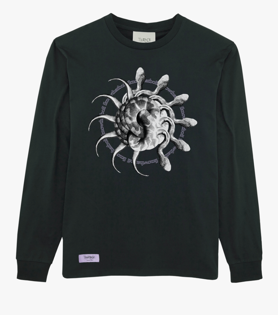 Image Of Thatboii Blurred Long Sleeve - Long-sleeved T-shirt, Transparent Clipart