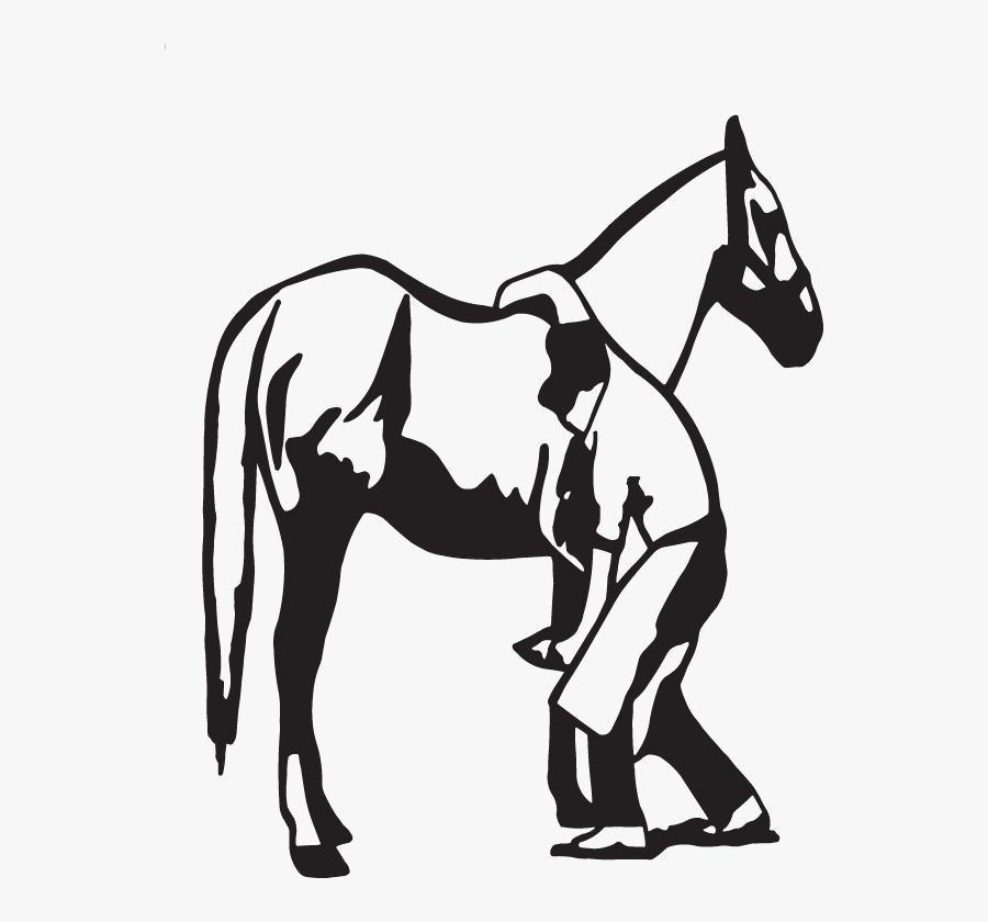 Horse Farrier Silhouette, Transparent Clipart
