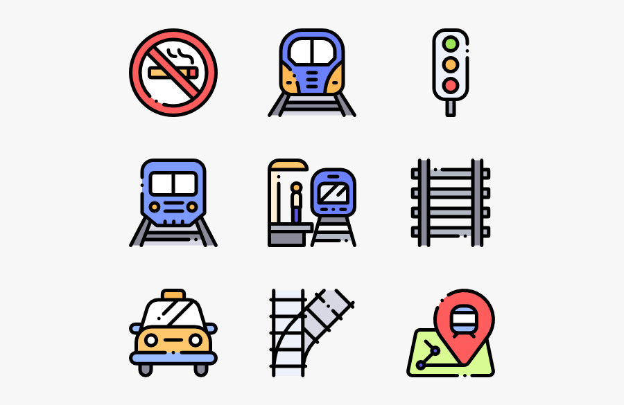 Train Station - Road Trip Icon Png, Transparent Clipart