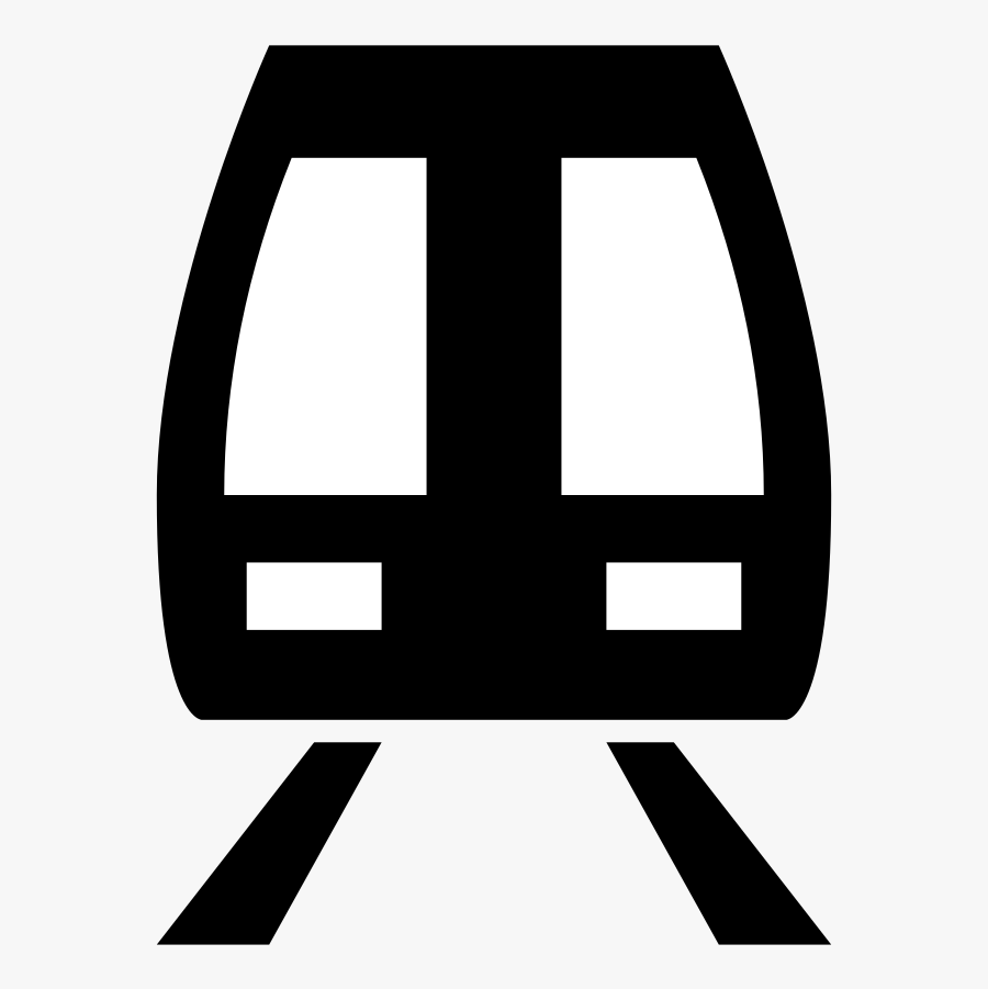 Subway Train Symbol, Transparent Clipart
