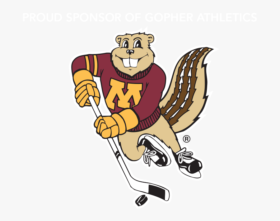 Gopher Hockey Main - Minnesota Golden Gophers Hockey Logo, Transparent Clipart