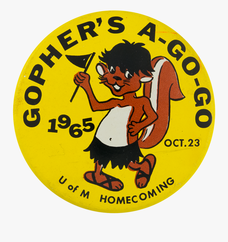 Gopher"s A Go Go Events Button Museum - Cartoon, Transparent Clipart